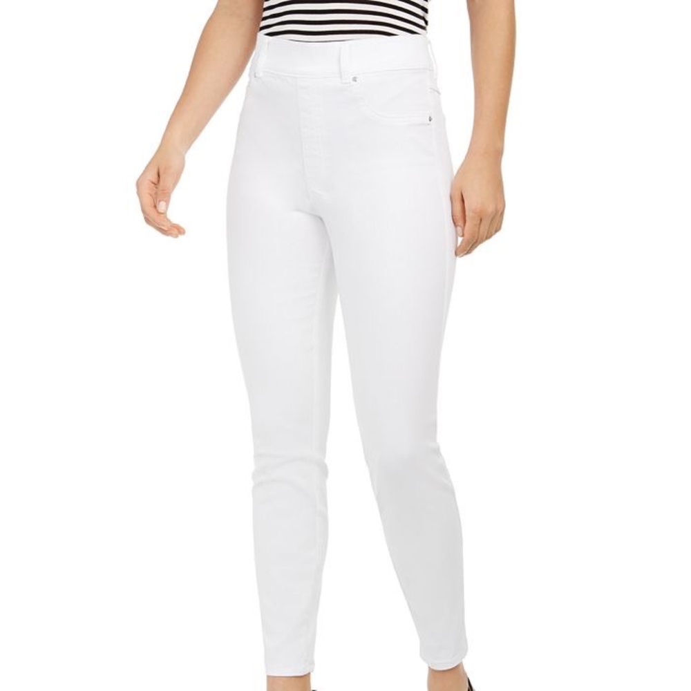 Spanx Ankle Skinny Jeans in White- like new!